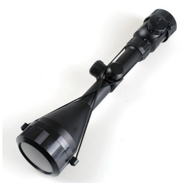 Coldstar Rifle Scope 2 Coldstar Tactical 3-9x56 Red and Green Illuminated Optical Sniper Rifle Scope + Rail Mounts for Air Gun Shooting