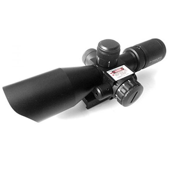 Ade Advanced Optics Rifle Scope 2 Ade Advanced Optics 2.5-10x40 Dual Illuminated Scope with Red Laser Sight