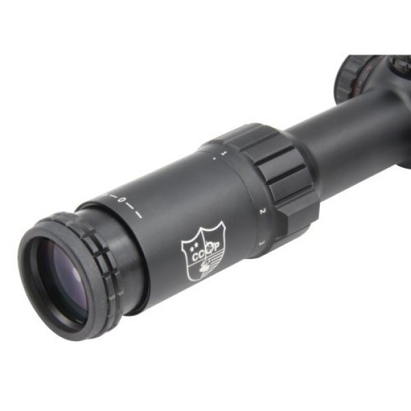 CCOP Rifle Scope 4 CCOP 1-6x24 CQB Tactical Rifle Scope, 30mm, Red/Green