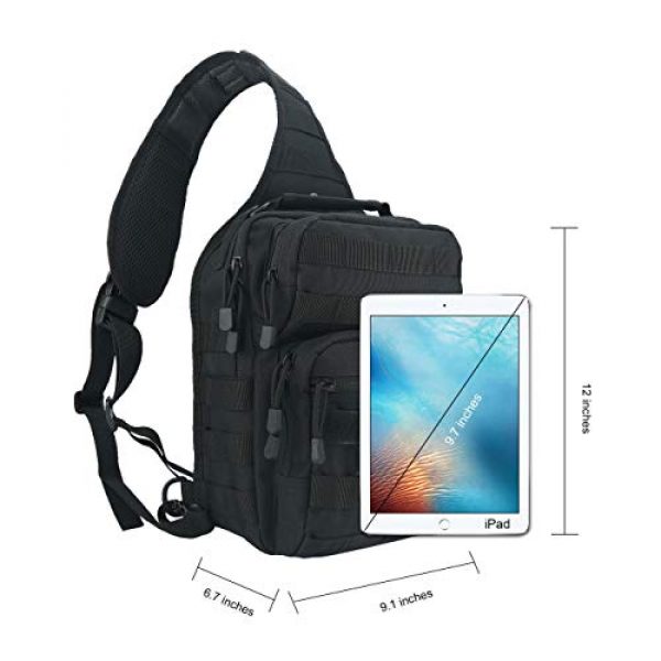 VooDoo Tactical Tactical Backpack 4 Tactical Sling Bag Military Rover Shoulder Sling Backpack Small EDC Molle Assault Crossbody Bags Pack