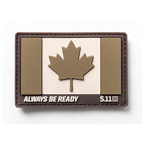 5.11 Morale Patch 1 5.11 Tactical Canada Flag Patch, Hook Backing, Laser-Cut Size, Easy Attachment, Style 81209