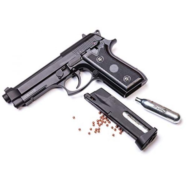 Crosman Air Pistol 4 Crosman PFAM9B CO2-Powered Full Auto Blowback BB Air Pistol,Black