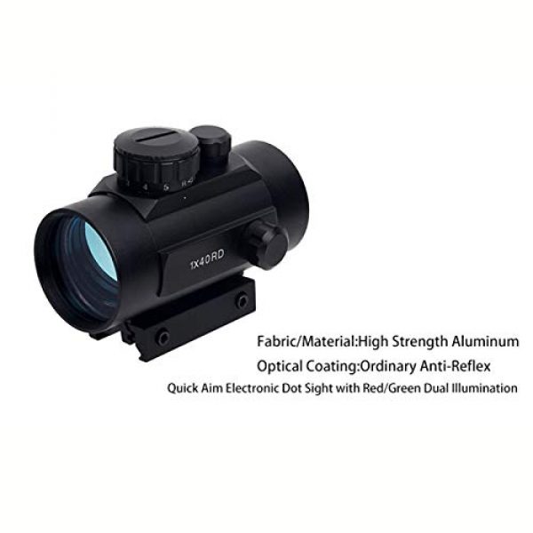 Fashion Sport Rifle Scope 5 Fashion Sport Optics Sight red dot riflescope Tactical 1X40 Illuminated Red Green Dot for Hunting
