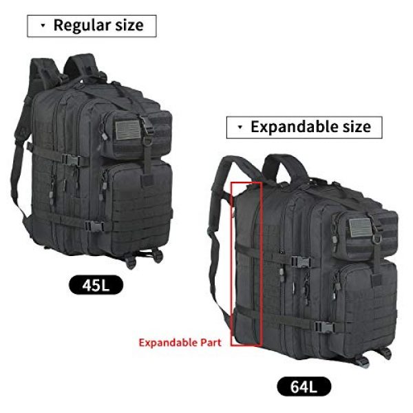 GZ XINXING Tactical Backpack 3 GZ XINXING 64L Large 3 day Molle Assault Pack Military Tactical Army Backpack Bug Out Bag Rucksack Daypack