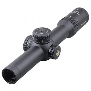 Vector Optics Rifle Scope 1 Vector Optics Continental 1-6x28 First Focal Plane (FFP) Riflescope with Red Illuminated Reticle, 34mm Tube, 1/10 MIL Per Click Adjustment, Zero-Stop and Turret Lock System, True 6X Zoom Factor