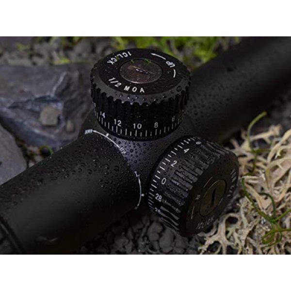 Monstrum Rifle Scope 4 Monstrum Alpha Series 1-6x24 First Focal Plane FFP Rifle Scope | ZR300 H-Series Offset Scope Mount | Bundle