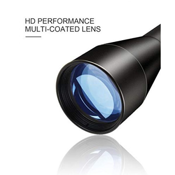 CVLIFE Rifle Scope 3 CVLIFE 3-9x40 Optics R4 Reticle Crosshair Scope with 20mm Free Mounts