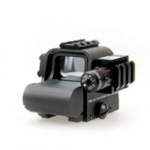 DJym Rifle Scope 1 DJym Non-Magnification HD Red Dot Sight, Red and Green Differentiation Shockproof Waterproof and Stable Sight