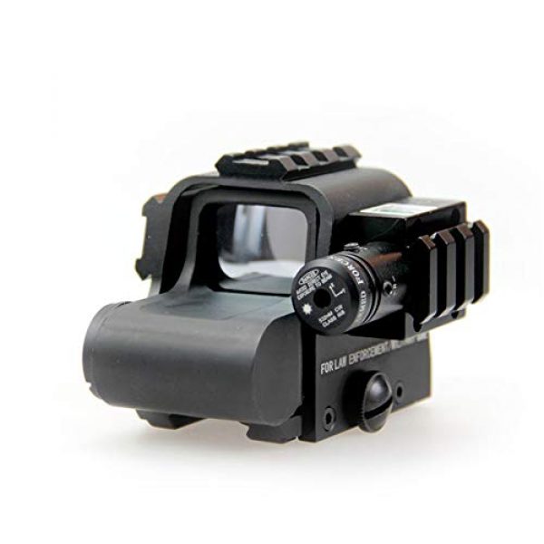 DJym Rifle Scope 1 DJym Non-Magnification HD Red Dot Sight, Red and Green Differentiation Shockproof Waterproof and Stable Sight