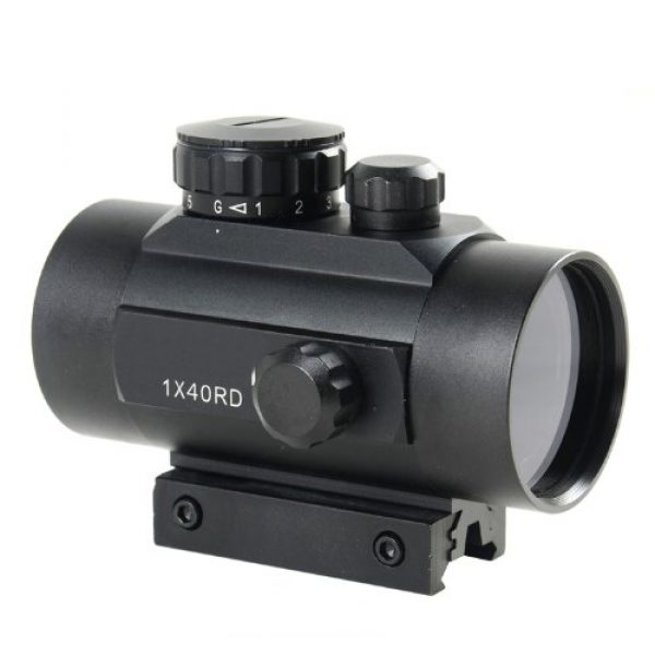 NoGa Rifle Scope 1 Noga Tactical 1x40 Red and Green Dot Sight Scope W/10mm-20mm Weaver Mount