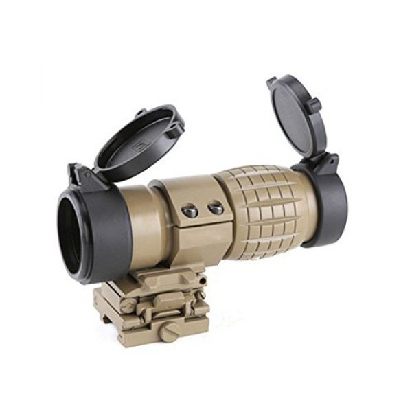 SmartHS Rifle Scope 1 SmartHS 3X Magnifier Scope with QD Mount FTS Flip to Side of 20mm Rail Mount