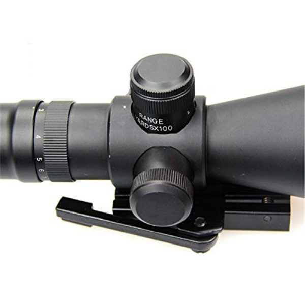 DJym Rifle Scope 5 DJym 3-9X42E Scope, P4 Optical Sight Rifle Scope Waterproof, Shockproof and Anti-Fog