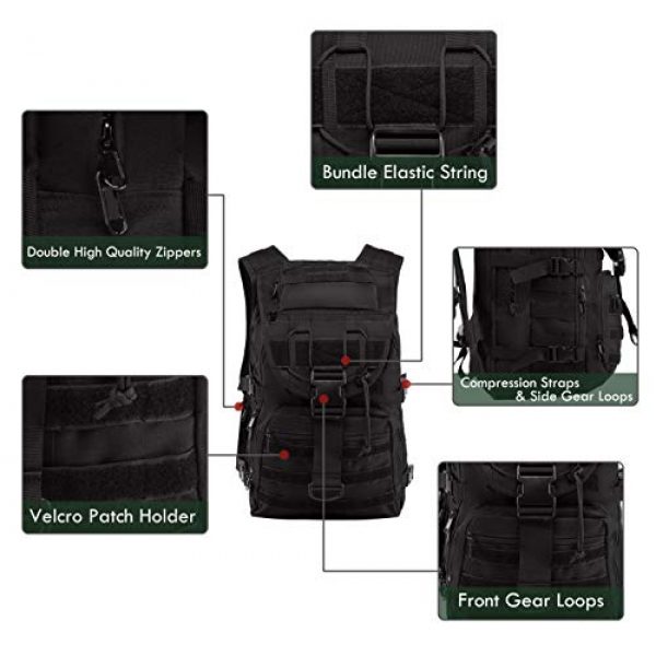 Supersun Tactical Backpack 2 Supersun Tactical Military Backpack Molle - 35L Tactical Backpack Laptop Rucksack Survival Bag Bugout Assault Pack