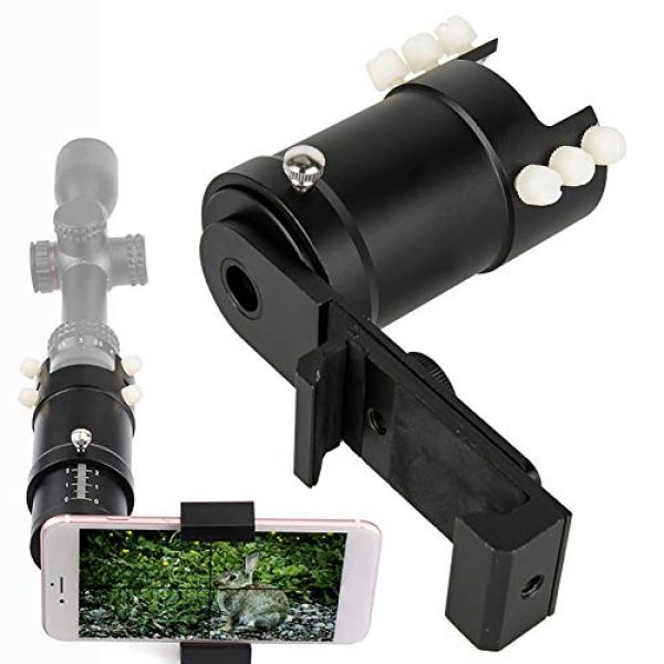 MUJING Rifle Scope 1 Smartphone Mount Bracket Adapter Mobile Phone Holder for Hunting Riflescopes Eyepiece Out Dia Between 38-48mm