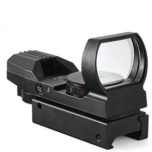 BESTSIGHT Rifle Scope 1 BESTSIGHTRed Green Dot Sight Reflex Tactical Riflescope 4 Reticle Patterns with 20mm/11mm Free Mount Rails