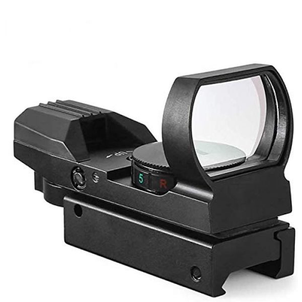 BESTSIGHT Rifle Scope 1 BESTSIGHTRed Green Dot Sight Reflex Tactical Riflescope 4 Reticle Patterns with 20mm/11mm Free Mount Rails