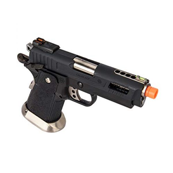 Lancer Tactical Airsoft Pistol 4 Lancer Tactical WE-Tech Hi-Capa 3.8 Velociraptor Full Auto Gas Blowback Airsoft Pistol Black