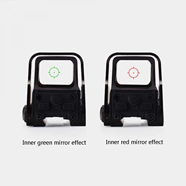 AJDGL Rifle Scope 4 AJDGL 1x22mm Tactical Reflex Mini Red Dot Sight- Optical Holographic Scope Adjustable Brightness for Shooting Hunting