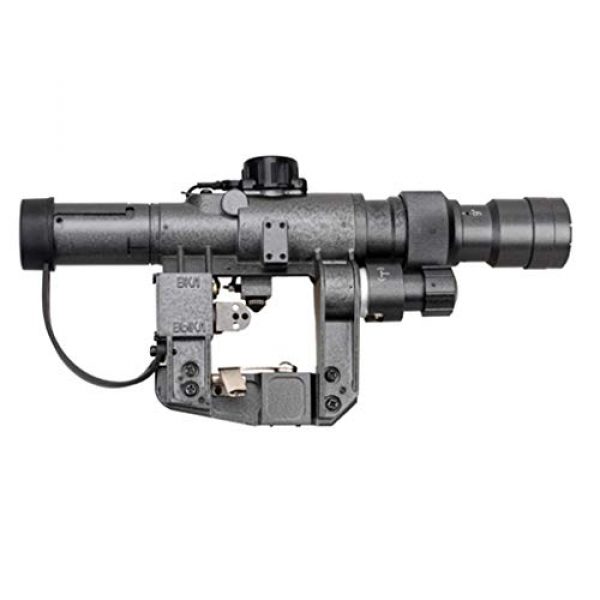 Vector Optics Rifle Scope 7 Vector Optics SVD Dragunov 3-9x24mm First Focal Plane (FFP) Tactical Riflescope with Red Illuminated Rangefinding Reticle