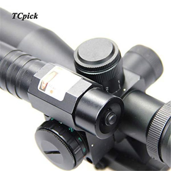DJym Rifle Scope 4 DJym 2.5-10X40B/G Sight, Rifle Scope 5 Gear Red and Green Waterproof, Shockproof and Anti-Fog