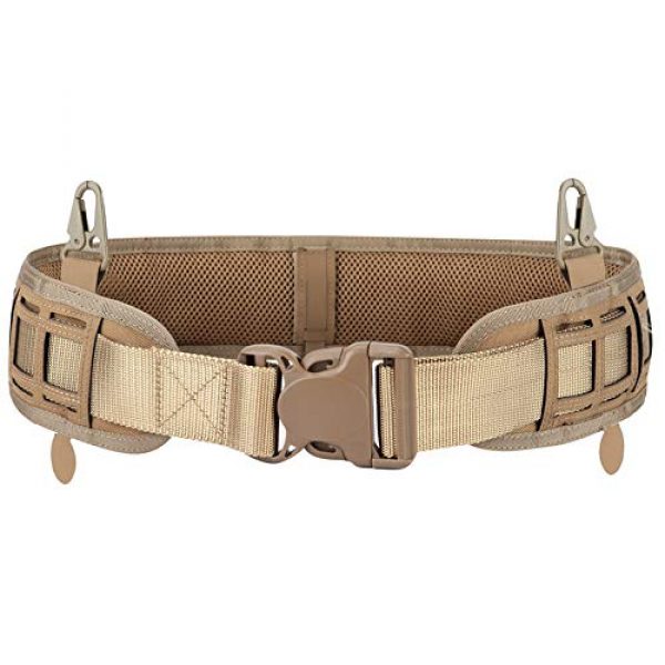 Huntvp Tactical Belt 7 Huntvp Patrol MOLLE Belt MOLLE Tactical Belts with Mesh Lining for Shooting Airsoft Wargame Paintball Hunting