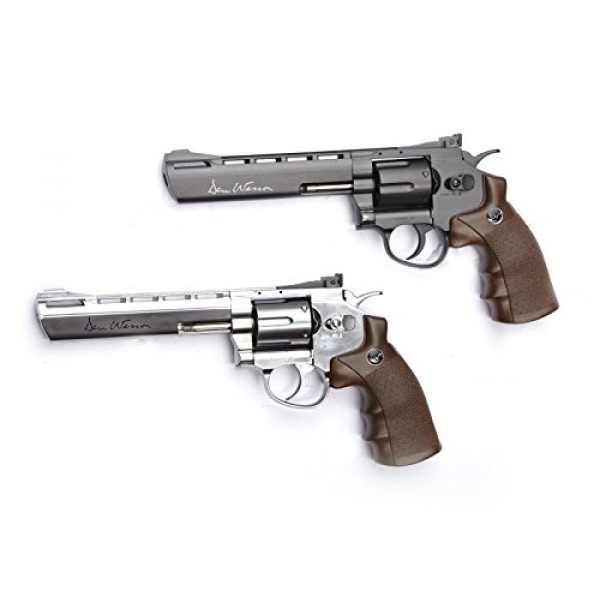 Dan Wesson Airsoft ASG Wood Revolver Grip 2 Dan Wesson ASG Licensed Wood Style Revolver Grip for 4.5mm Airgun Pistols and 6mm Airsoft Guns - Wood Color (17455)