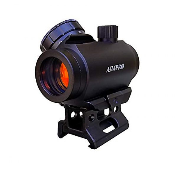 AIMPRO Rifle Scope 7 AIMPRO Micro Red Dot Sight with Flip to Side Magnifier Combo