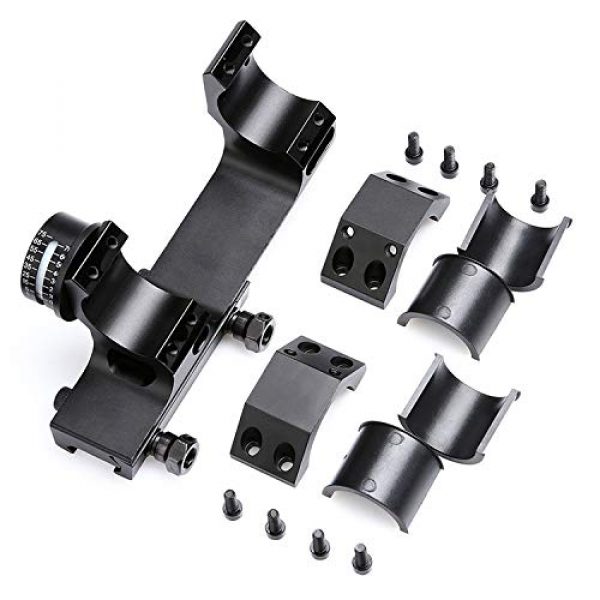 HHFC Rifle Scope 4 HHFC Sight Clip One-Piece Scope Mount with Bubble Level for 1 Inch/30mm Diameter Riflescopes
