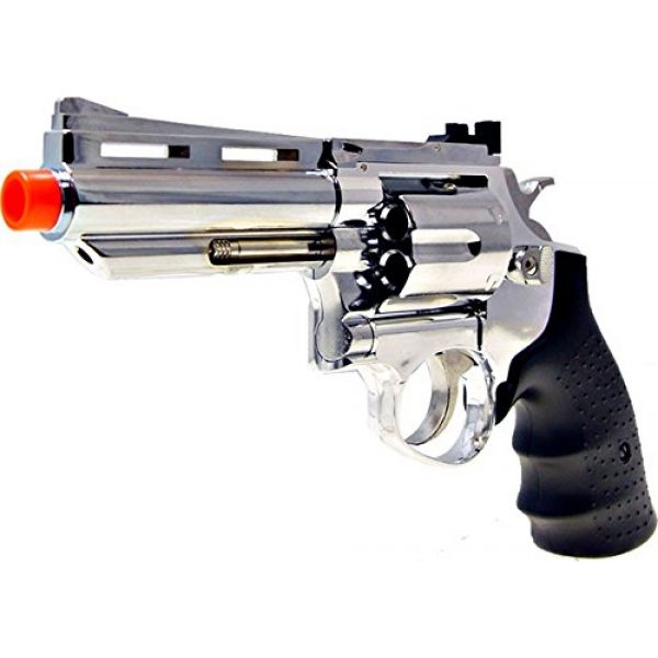 HFC Airsoft Pistol 5 HFC model-132 4 revolver a2 silver by hfc(Airsoft Gun)