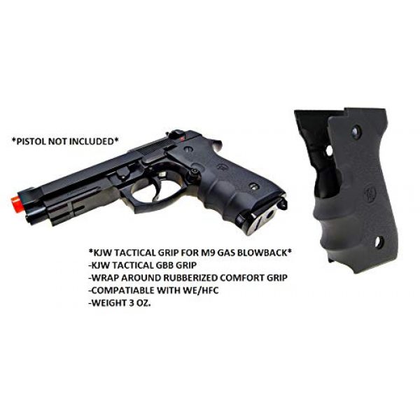KJW Airsoft Pistol 2 KJW Tactical M9 45 Grips Gas Blowback Airsoft Pistol M9a1 Compatible WE/HFC M9 Series Airsoft Pistol Grip Ergonomic Comfort Tactical Pistol Grip Airsoft Accessory Starter Pack