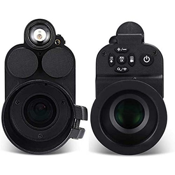 TTHU Rifle Scope 3 TTHU Rifle Scope Digital Video Recording Hunting Night Vision Monocular Camera VCR with 850Nm Infrared IR Flashlight for Outdoor Tactical Rifle Hunting
