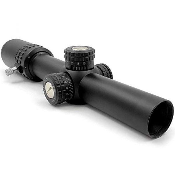 AYIN Rifle Scope 5 AYIN Sights Centurion 1-6x24 Tactical/Hunting Scope with Tactical Turrets, Throw Lever & Flip Caps