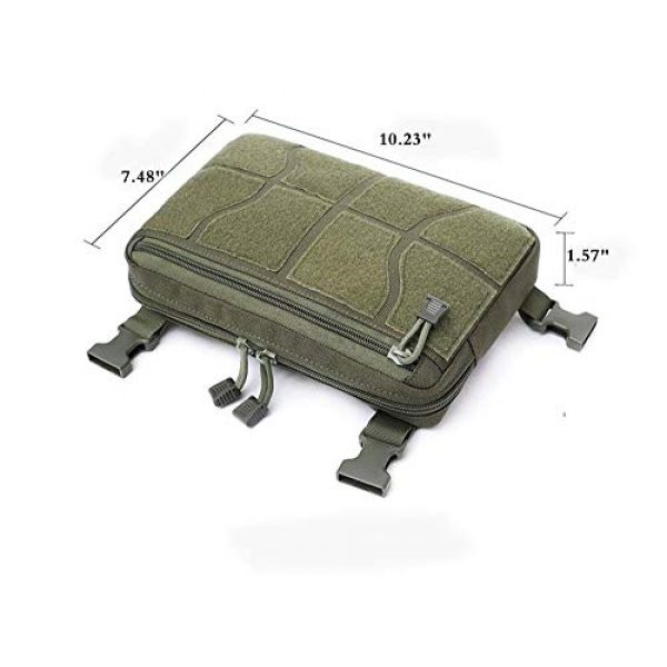 Jadedragon Tactical Backpack 3 Tactical Chest Front Bag Pouch Harness Bag Multipurpose Concealed EDC Carry Pouch Sport Backpack Daypack Tactical Chest Rig for Hiking,Bicycling,Motorcycle Riding,Fishing (Green)