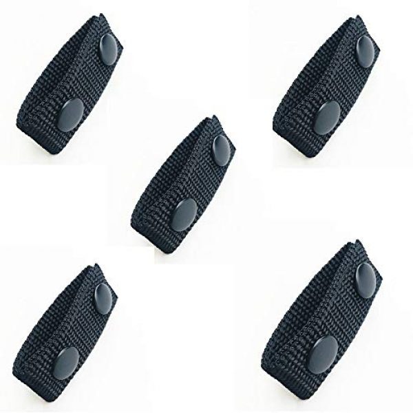 radtel Tactical Belt 1 radtel Duty Belt Keeper with Double Snaps for 2-2.25" Wide Belt Security Tactical Belt Fixing Police Military Equipment Accessories (Pack of 5)