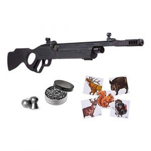 Hatsan Air Rifle 1 Hatsan Vectis Air Rifle with Pack of Pellets and 100x Paper Targets Bundle (Black Syn Stock) (.177 Cal + Ammo)