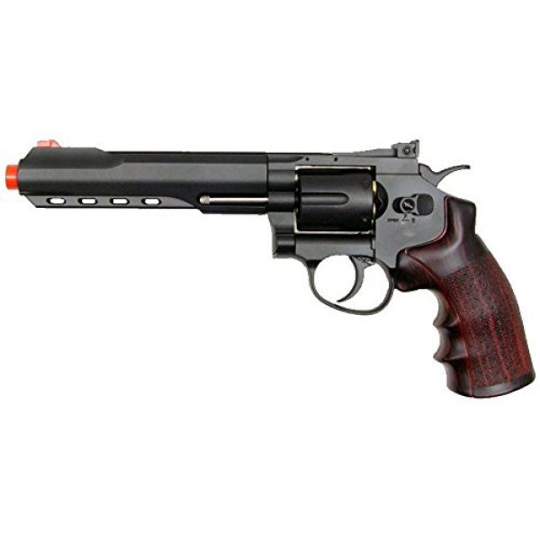 Boomingisland Airsoft Pistol 1 Boomingisland Wingun 702 6" Airsoft CO2 Revolver Black