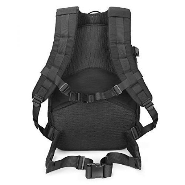 Scudo Tactical Tactical Backpack 3 SCUDO TACTICAL VERTICE 24 Military Backpack with 3L Hydration Bag / Insulated Hydration Pocket (Black, 37L)