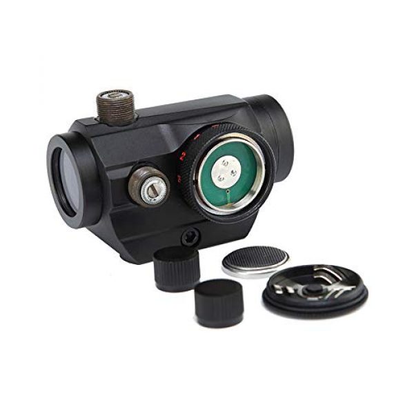 DJym Rifle Scope 4 DJym Blue Film 1X Sight, High-Definition Red Dot Sight, Shockproof and Anti-Fog, Waterproof Fast Sight