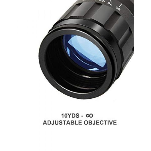 CVLIFE Rifle Scope 3 CVLIFE 3-9x40AO Optics R4 Reticle Crosshair Scope with 20mm Free Mounts