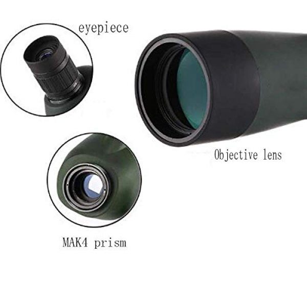 JIAJIAFU Rifle Scope 4 Telescope, Spotting Scope Telescope Camera Phone Single Tube High-Power High-Definition Night Vision 20-60x60 Zoom Spotting Scope Outdoor Outdoors for Beginners and Kids