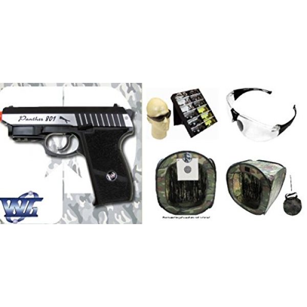 WinGun Airsoft Pistol 1 cbb-4801 WinGun full metal semi auto co2 blowback pistol with free safty shooting glasses and free target trip tent(Airsoft Gun)