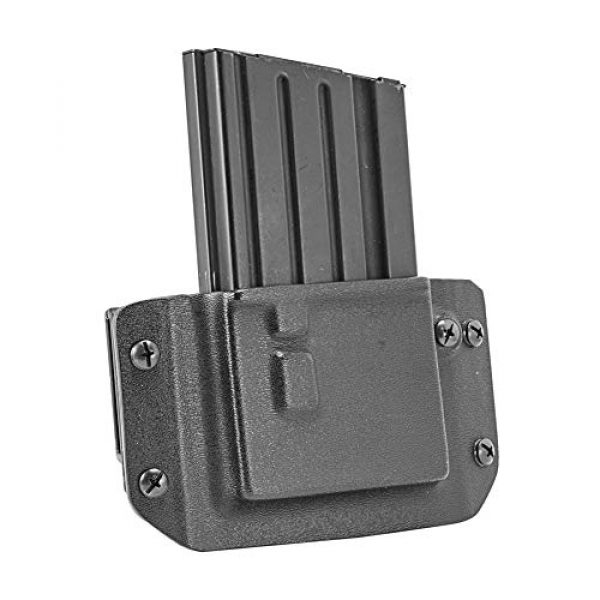 Mission First Tactical Tactical Pouch 3 Mission First Tactical HSMP-AR10 Black, Boltaron Material, Holds 1 AR-10 Magazine, N/A