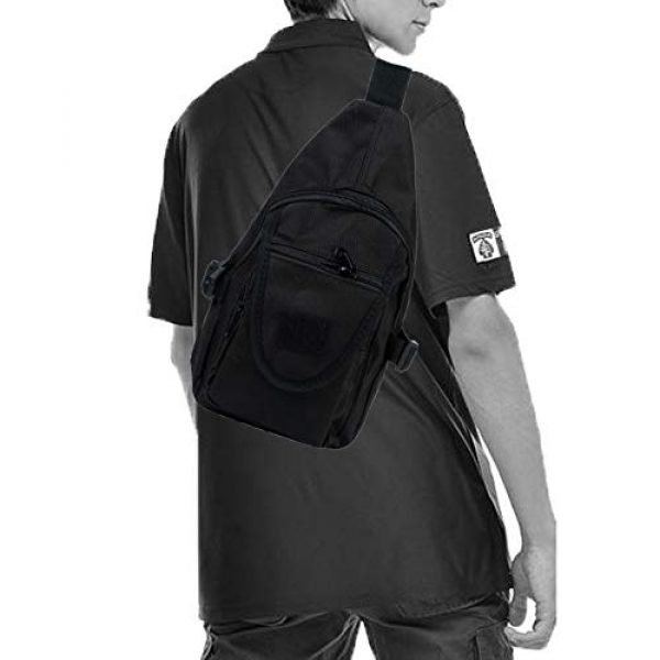 Saigain Tactical Backpack 7 Saigain Sling Bag Shoulder Backpack Crossbody Small Chest Daypack for Hiking Travelling Cycling Men Women