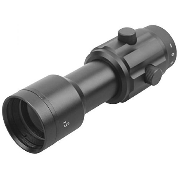 Vector Optics Rifle Scope 2 Vector Optics 3X, 4X, 5X Tactical Maginifier with Flip-to-Side Detach Quick Release QD Picatinny Mount and Flip-up Scope Lens Cover for Red Dot Reflex Sight (Matte Black) (3X) (5X)
