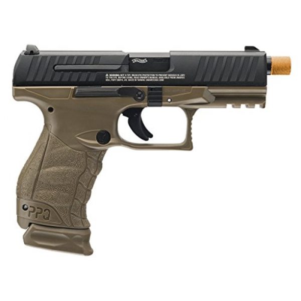 Elite Force Airsoft Pistol 2 Walther PPQ Gas Blowback Airsoft (Dark Earth Black)