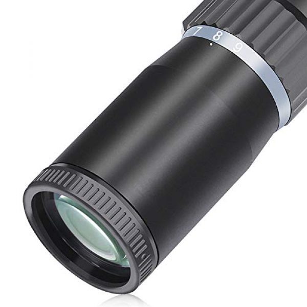 Feyachi Rifle Scope 4 Feyachi Falcon 3-9x40mm Rifle Scope, BDC Reticle 4-inch Long Eye Relief Second Focal Plane Riflescopes, Matte Black 1 inch Tube