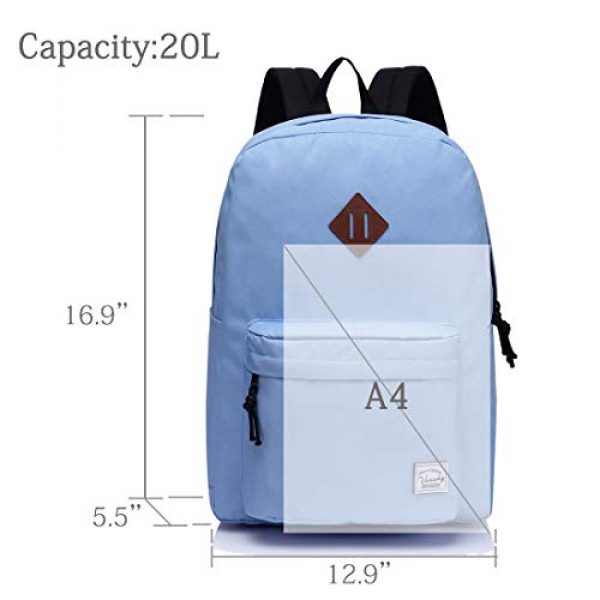 VASCHY Tactical Backpack 3 Lightweight Backpack for School, VASCHY Classic Basic Water Resistant Casual Daypack for Travel with Bottle Side Pockets