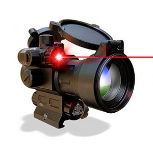 AIMPRO Rifle Scope 1 AIMPRO Tactical Red Dot Reflex Sight with Red Laser Combo