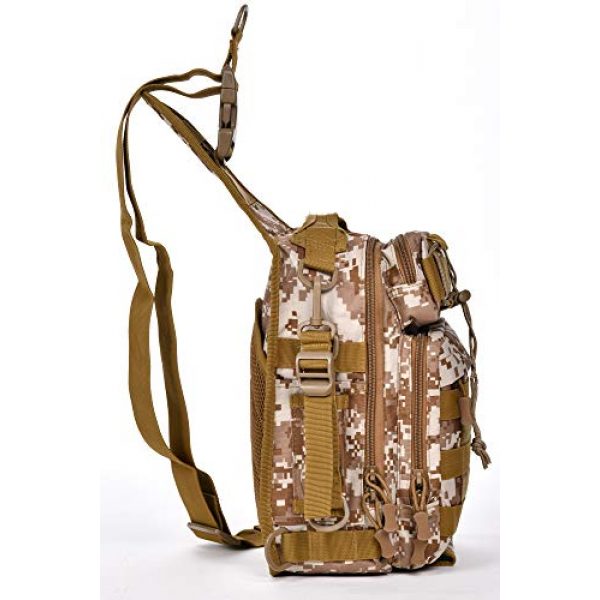 Ornate Tactical Backpack 4 Ornate Tactical Sling Bag, 600D Bug Out Molle Backpack