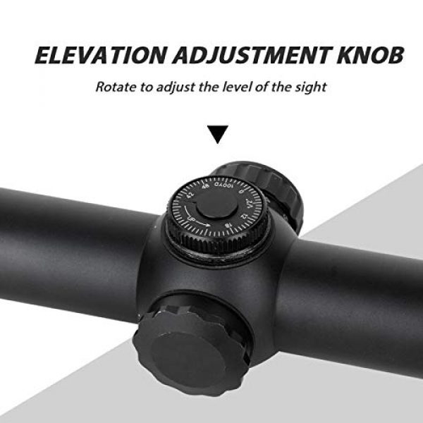 EUTOPETIAN Rifle Scope 4 EUTOPETIAN 1-4x24 Rifle-Scope for Hunting-Illuminated Tactical Scope 1-4x Riflescope